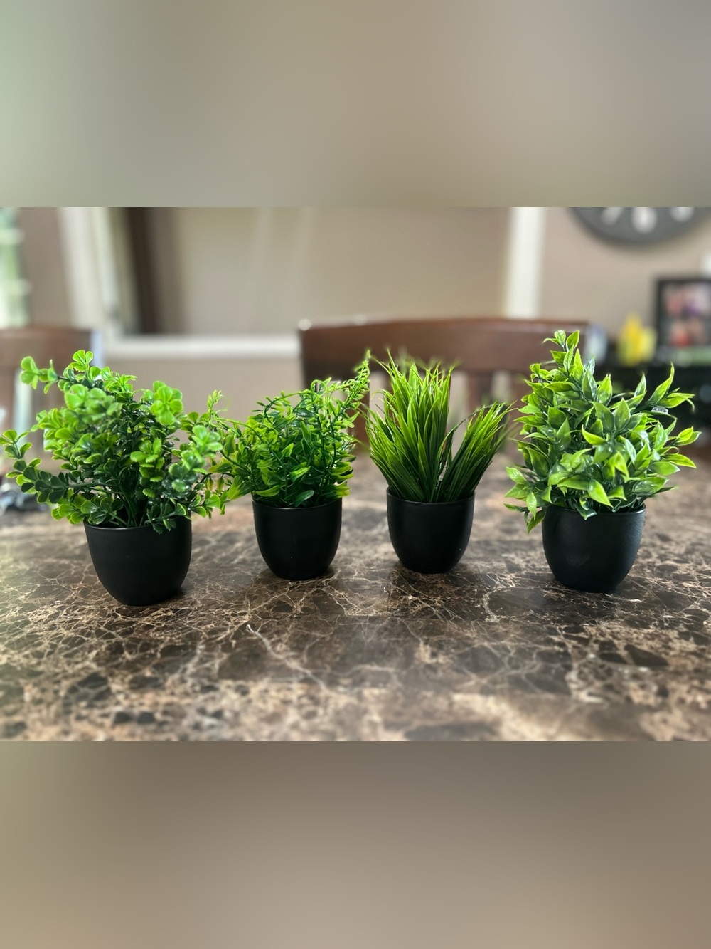 4 Pack Mini Fake Plants